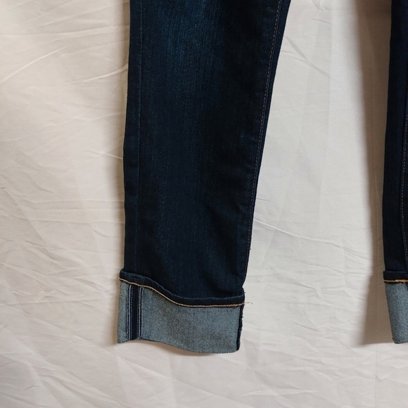 AG ADRIANO GOLDSCHMIED BLUE JEANS SLIM STRAIGHT 27 CROPPED THE STEVIE CUFF - Picture 7 of 16